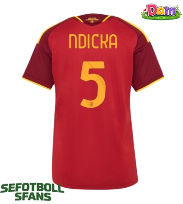 AS Roma Evan Ndicka #5 Hemmatröja Kvinnor 2026-27 Kortärmad